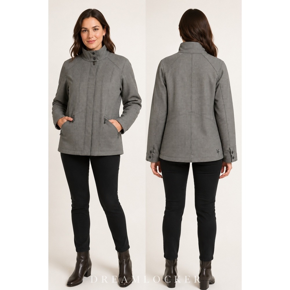 Ibex Mad River Wool Jacket Coat Houndstooth Plaid Outdoor Quiet Luxury Small